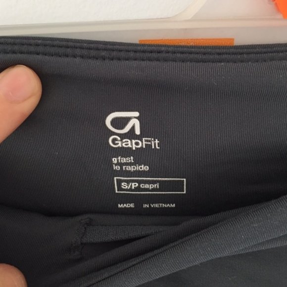 Gap Capri Grey Stripe Detail Capri Legging - Picture 2 of 3